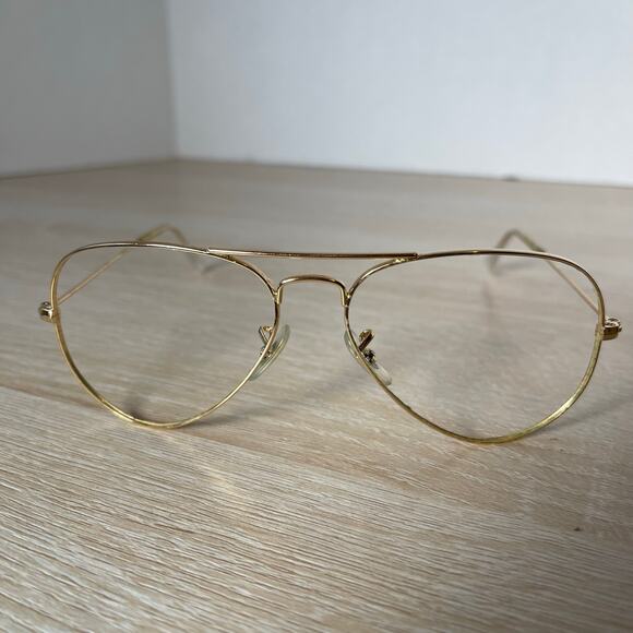 Ray-Ban RB3025 Gold Aviator Large Metal Sunglasses 001/58 FRAMES ONLY 55-14 - Picture 2 of 8